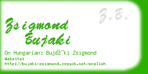 zsigmond bujaki business card